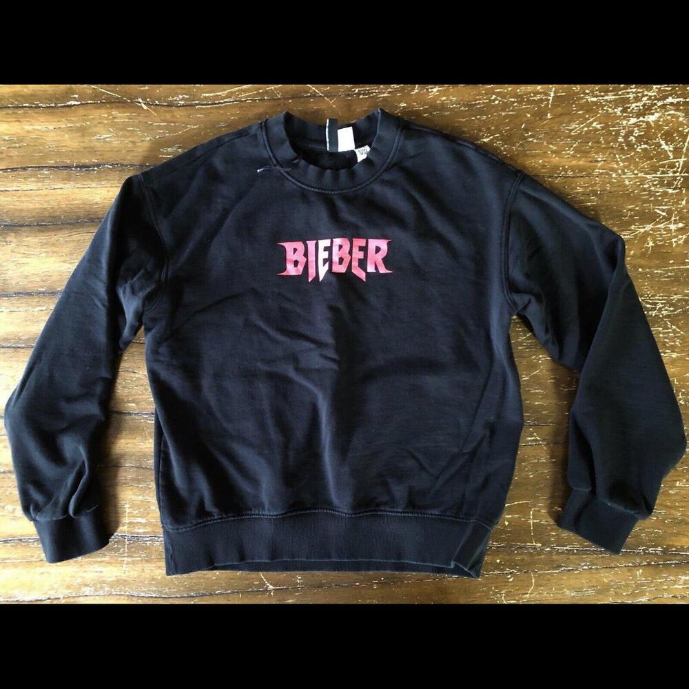 Justin Bieber Purpose Tour Crewneck Sweatshirt Women’s Size Small Divided H&M